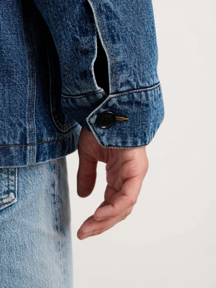 Frontier Jacket In Denim Men Alex Mill Jackets Coats