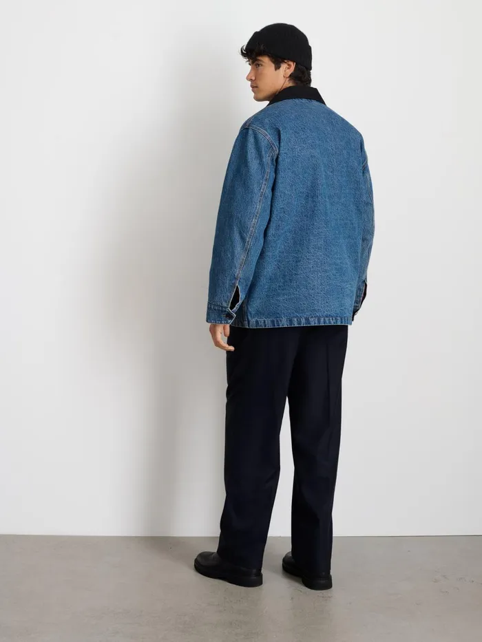 Frontier Jacket In Denim Men Alex Mill Jackets Coats