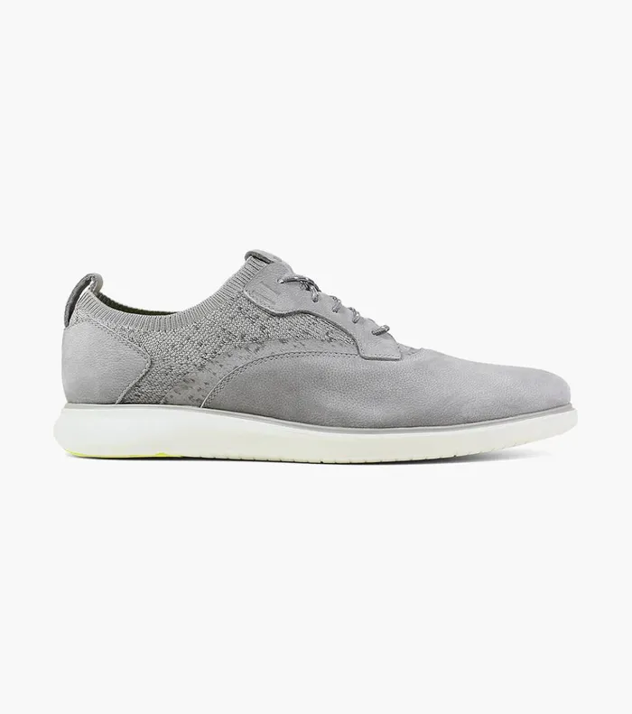 Fuel Knit Plain Toe Oxford Light Gray Men Florsheim Casual Shoes