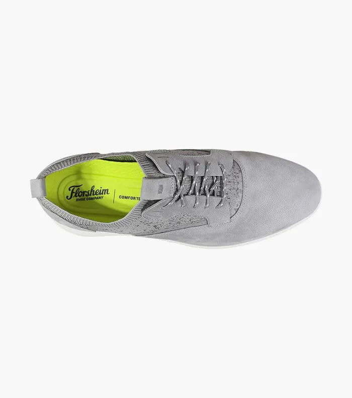 Fuel Knit Plain Toe Oxford Light Gray Men Florsheim Casual Shoes