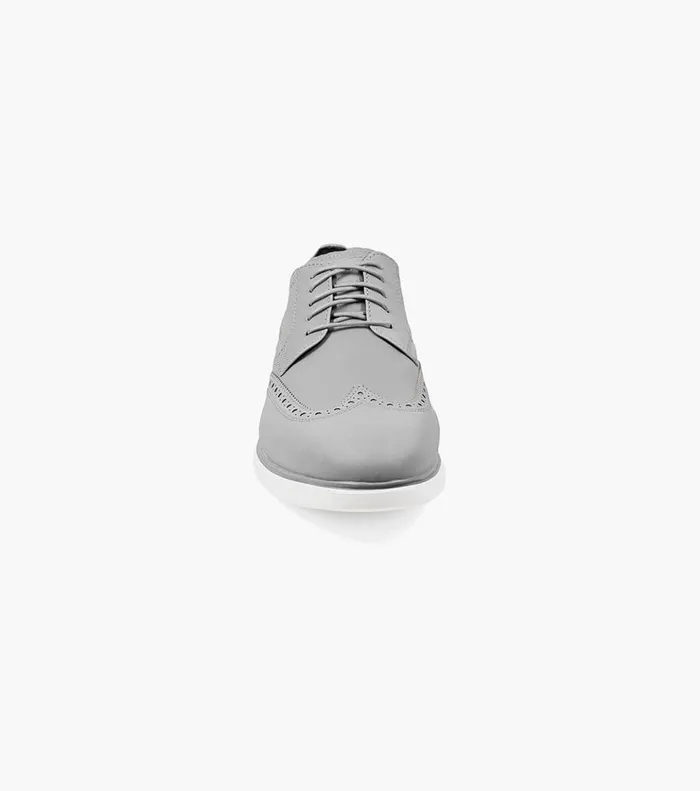 Fuel Reflect Iridescent Wingtip Oxford Silver Men Florsheim Dress Shoes