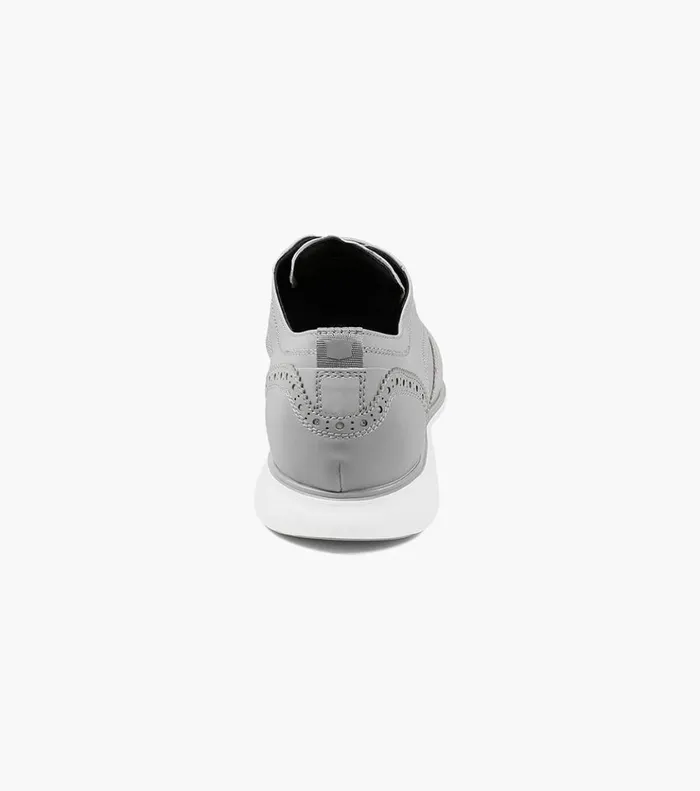 Fuel Reflect Iridescent Wingtip Oxford Silver Men Florsheim Dress Shoes