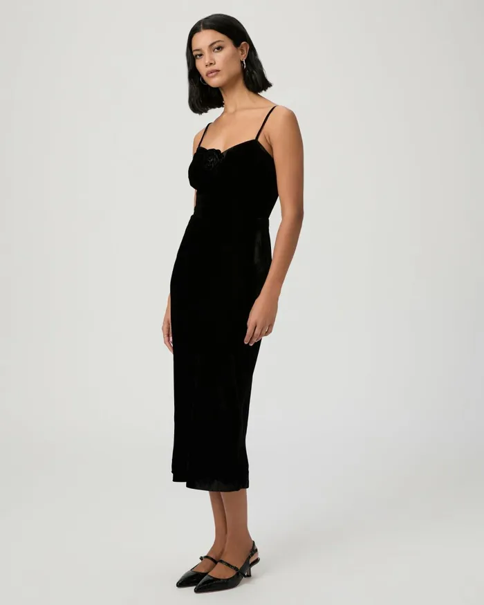 Gaia Dress 8211 Black Velvet Women PAIGE Dresses Gaia Dress 8211 Black Velvet Women PAIGE Dresses
