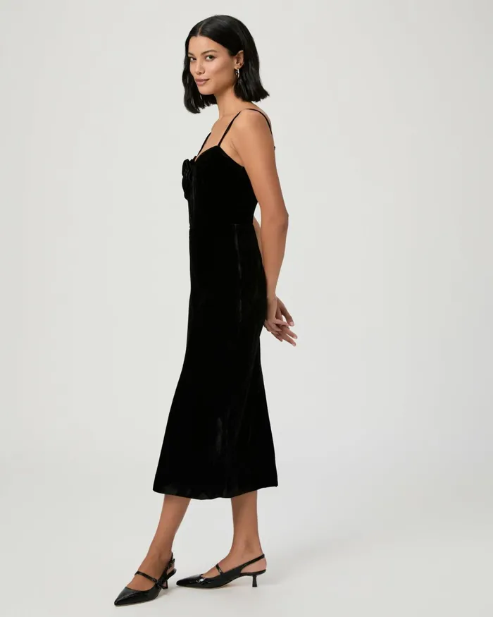 Gaia Dress 8211 Black Velvet Women PAIGE Dresses Gaia Dress 8211 Black Velvet Women PAIGE Dresses