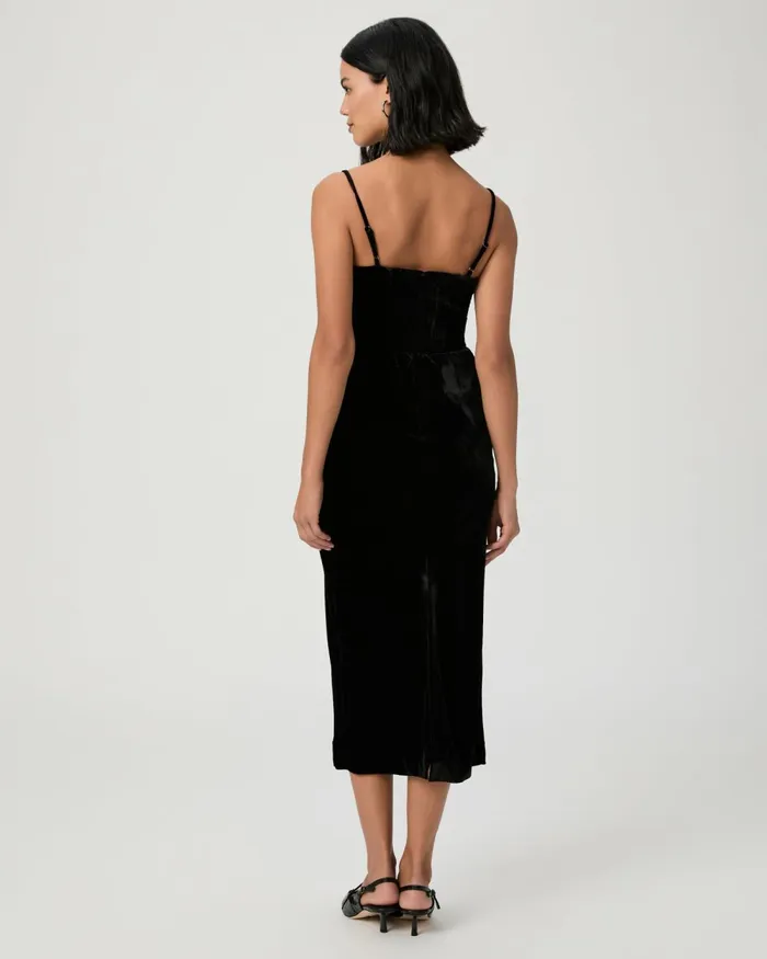 Gaia Dress 8211 Black Velvet Women PAIGE Dresses Gaia Dress 8211 Black Velvet Women PAIGE Dresses
