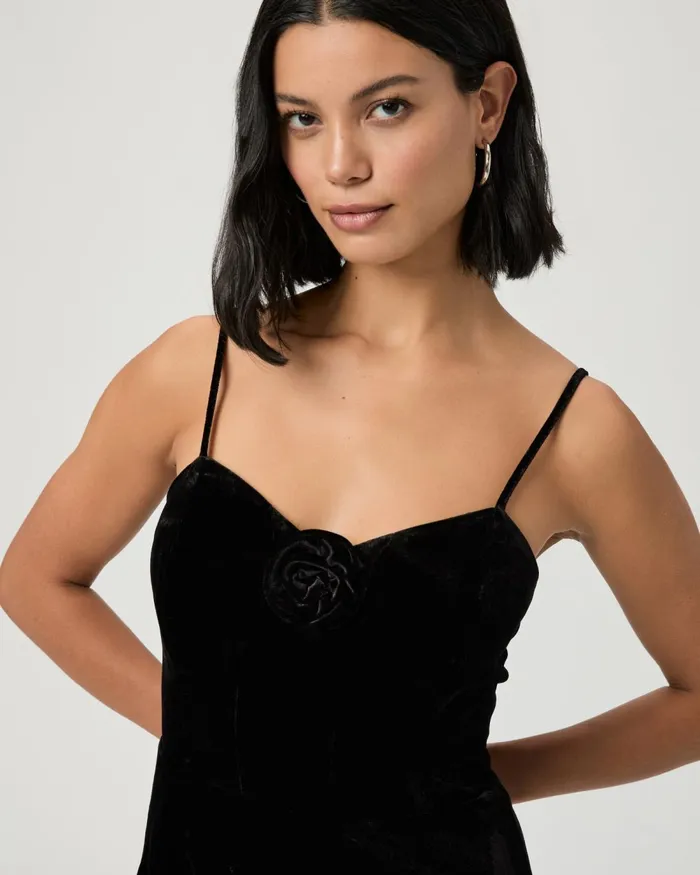 Gaia Dress 8211 Black Velvet Women PAIGE Dresses Gaia Dress 8211 Black Velvet Women PAIGE Dresses