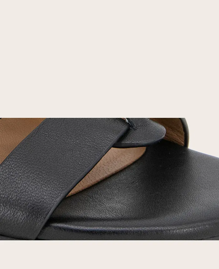 GENTLE SOULS 8211 Margarite Heel Sandal Black Leather Women Kenneth Cole Sandals and Wedges GENTLE SOULS 8211 Margarite Heel Sandal Black Leather Women Kenneth Cole Sandals and Wedges