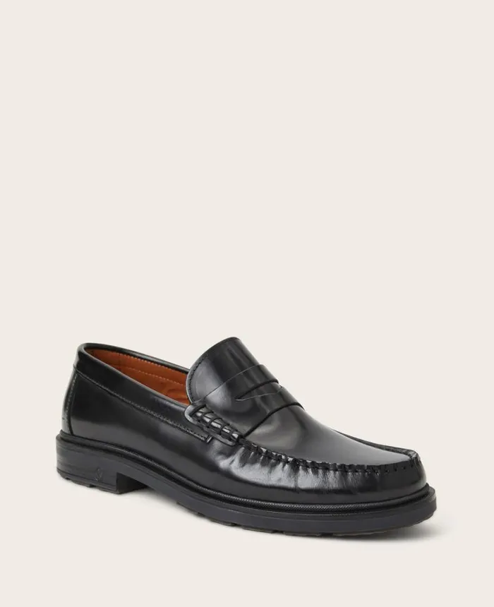 GENTLE SOULS Myles Leather Penny Loafer Black Men Kenneth Cole Loafers GENTLE SOULS Myles Leather Penny Loafer Black Men Kenneth Cole Loafers