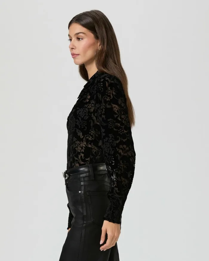 Ginerva Blouse 8211 Black Velvet Women PAIGE Tops and Blouses Ginerva Blouse 8211 Black Velvet Women PAIGE Tops and Blouses