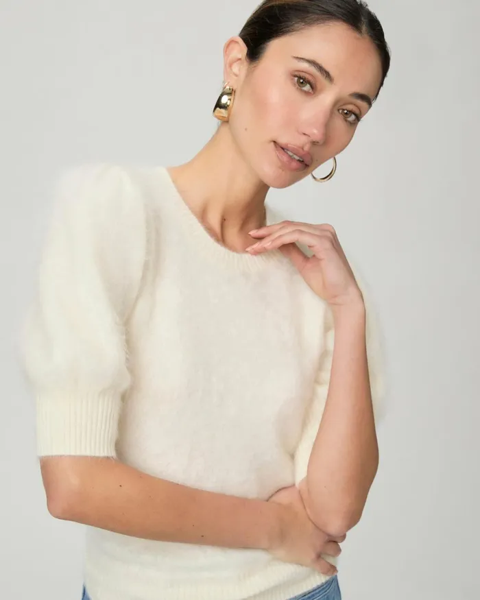 Gladiolus Sweater 8211 Ivory Cashmere Women PAIGE Sweaters and Sweatshirts