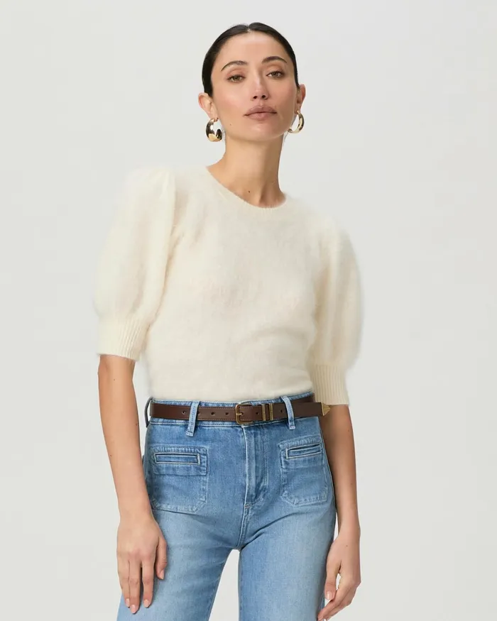 Gladiolus Sweater 8211 Ivory Cashmere Women PAIGE Sweaters and Sweatshirts Gladiolus Sweater 8211 Ivory Cashmere Women PAIGE Sweaters and Sweatshirts
