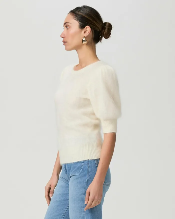 Gladiolus Sweater 8211 Ivory Cashmere Women PAIGE Sweaters and Sweatshirts Gladiolus Sweater 8211 Ivory Cashmere Women PAIGE Sweaters and Sweatshirts