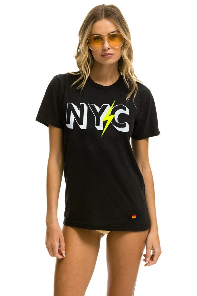 GOV BALL 2024 UNISEX CREW TEE 8211 BLACK WomenMen Aviator Nation Collab Merchandise