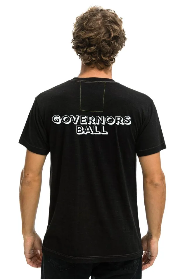 GOV BALL 2024 UNISEX CREW TEE 8211 BLACK WomenMen Aviator Nation Collab Merchandise