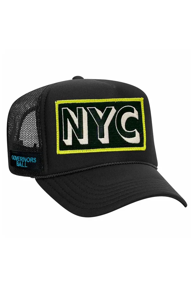 GOV BALL 2024 VINTAGE LOW RISE TRUCKER WomenMen Aviator Nation Trucker Hats