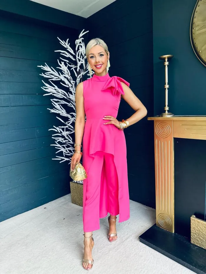 Grayson Occasion 2 Piece Pink Womens Canella Lane Suits and Blazers