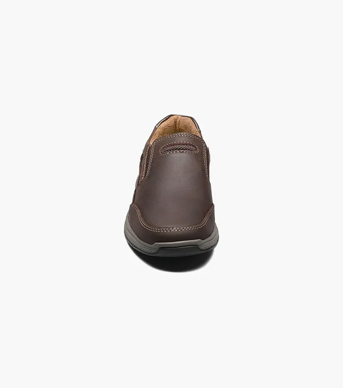 Great Lakes Jr Boys Sport Slip On Brown Ch Kids Florsheim Casual Shoes