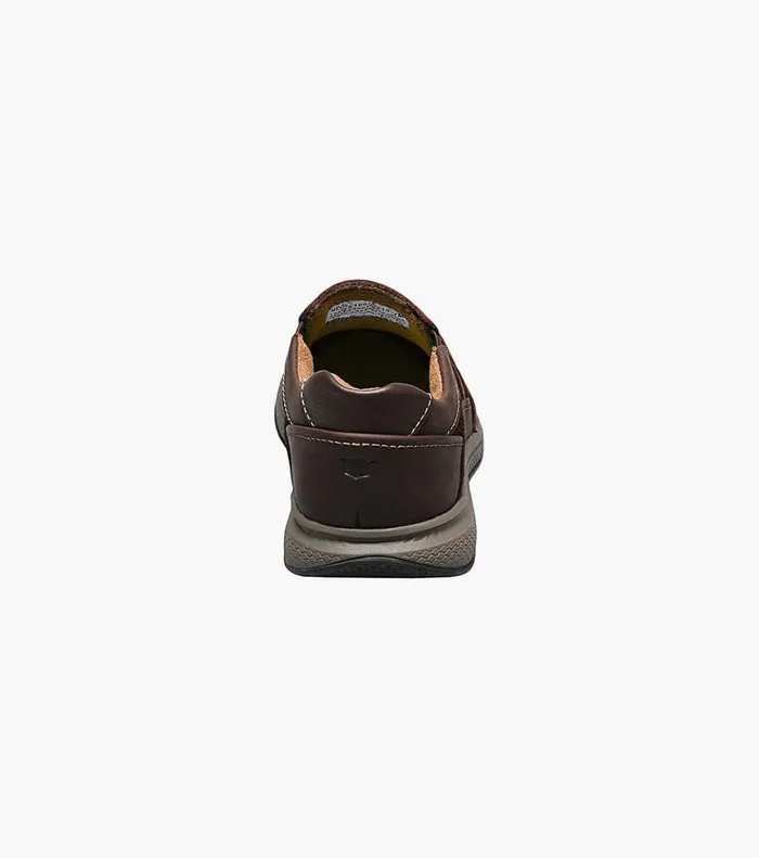 Great Lakes Jr Boys Sport Slip On Brown Ch Kids Florsheim Casual Shoes