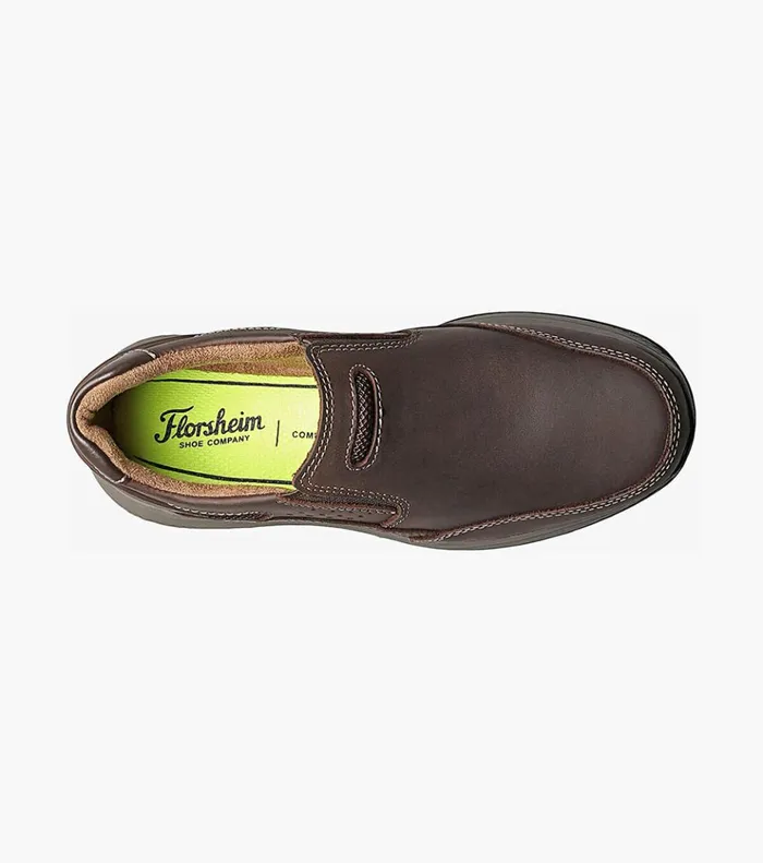 Great Lakes Jr Boys Sport Slip On Brown Ch Kids Florsheim Casual Shoes