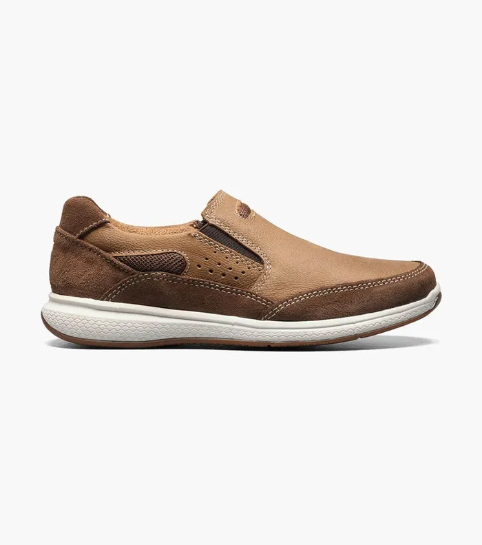 Great Lakes Jr Boys Sport Slip On Stone Kids Florsheim Casual Shoes