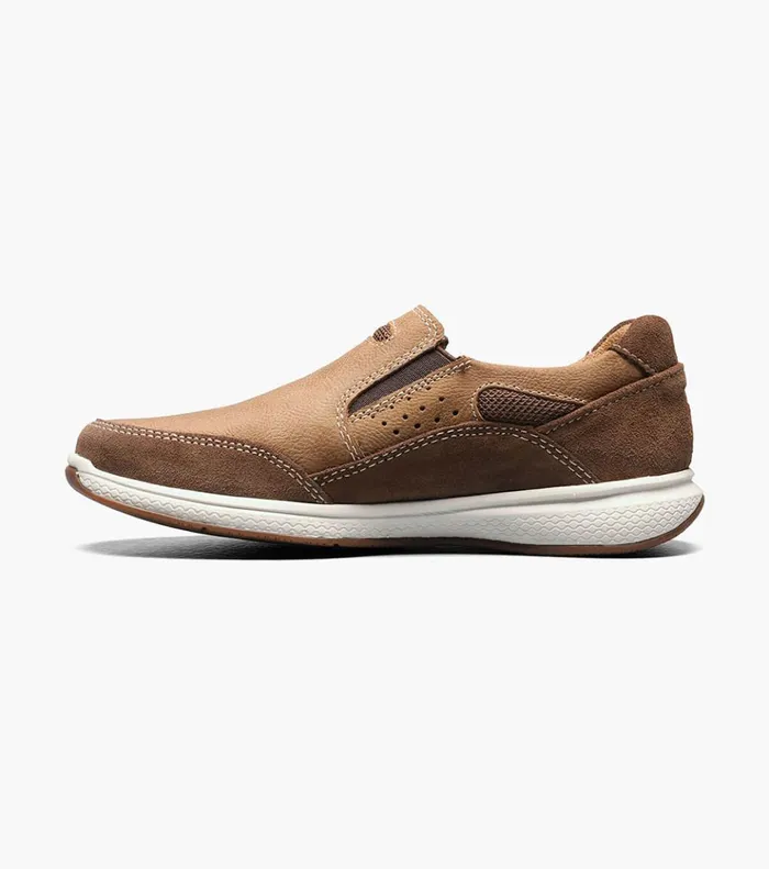 Great Lakes Jr Boys Sport Slip On Stone Kids Florsheim Casual Shoes