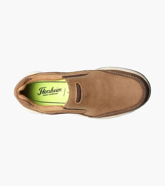 Great Lakes Jr Boys Sport Slip On Stone Kids Florsheim Casual Shoes