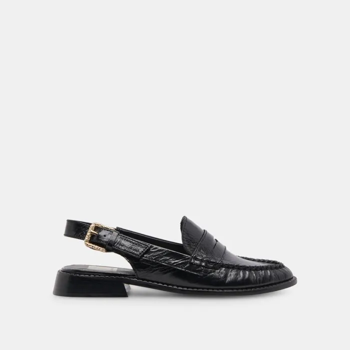 Hardi Loafers Midnight Crinkle Patent Women Dolce Vita Flats and Loafers