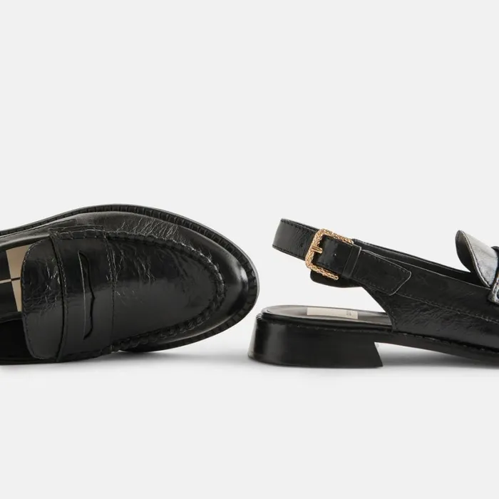 Hardi Loafers Midnight Crinkle Patent Women Dolce Vita Flats and Loafers