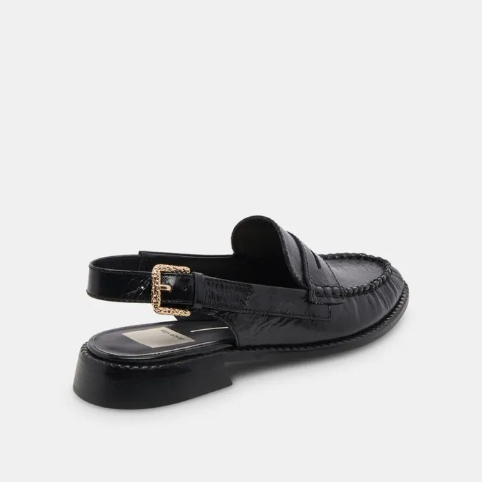 Hardi Loafers Midnight Crinkle Patent Women Dolce Vita Flats and Loafers