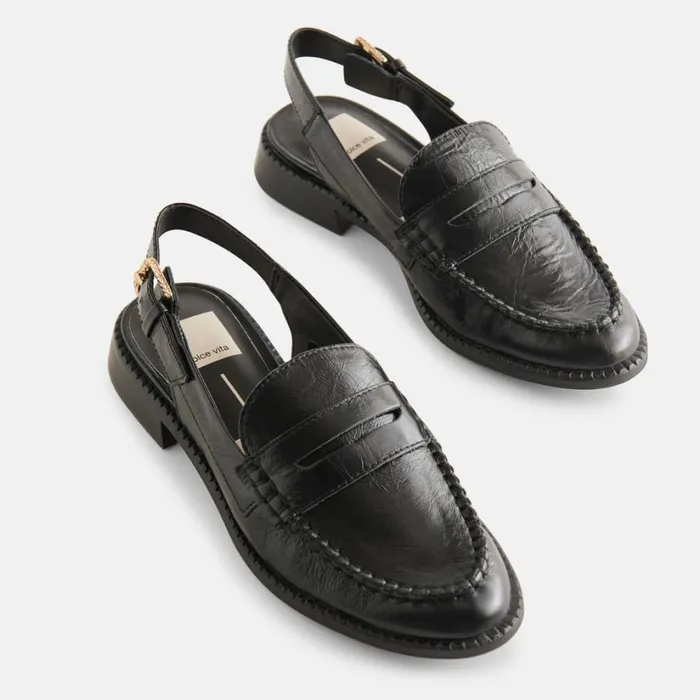 Hardi Loafers Midnight Crinkle Patent Women Dolce Vita Flats and Loafers