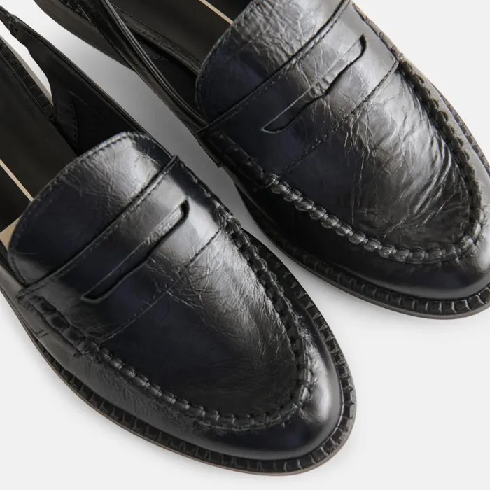 Hardi Loafers Midnight Crinkle Patent Women Dolce Vita Flats and Loafers