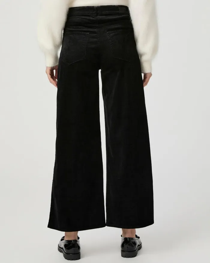 Harper Ankle Wide Leg Pant 8211 Black Velvet Corduroy Women PAIGE Pants Harper Ankle Wide Leg Pant 8211 Black Velvet Corduroy Women PAIGE Pants