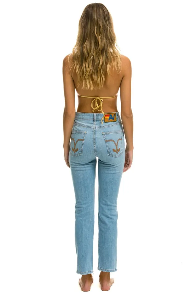 HIGH RISE SLIM BOOT JEAN 8211 SUPER LIGHT WomenMen Aviator Nation Denim