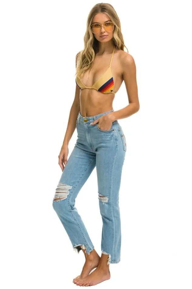 HIGH RISE SLIM BOOT JEAN 8211 SUPER LIGHT WomenMen Aviator Nation Denim