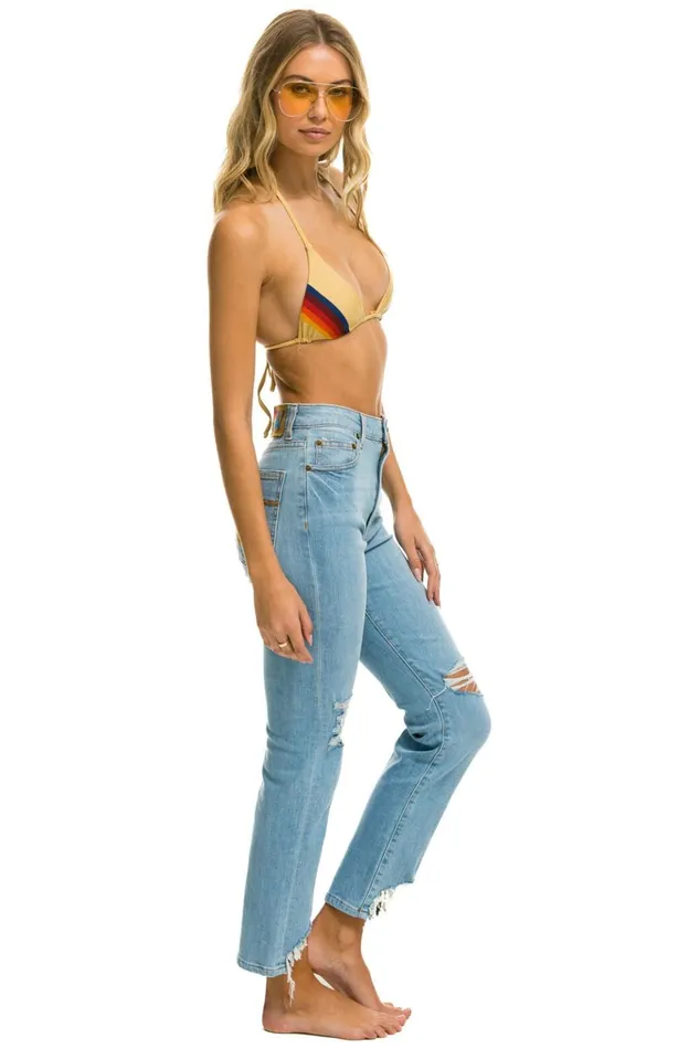 HIGH RISE SLIM BOOT JEAN 8211 SUPER LIGHT WomenMen Aviator Nation Denim