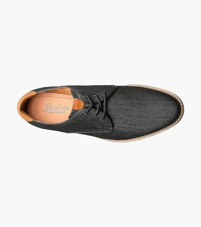 Highland Canvas Plain Toe Oxford Black Men Florsheim Casual Shoes