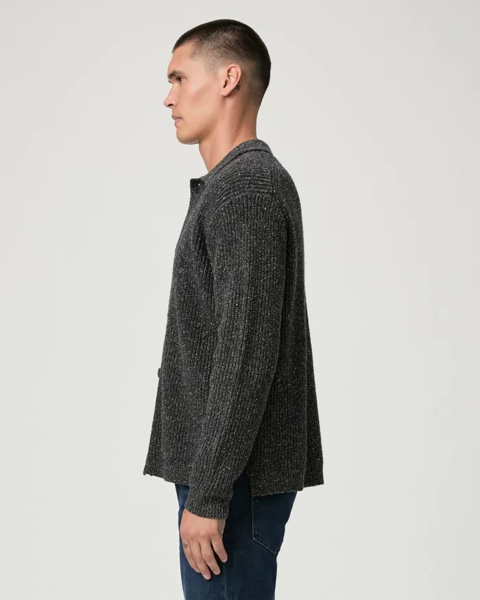 Hinton Cardigan 8211 Speckled Black Men PAIGE Sweaters and Sweatshirts Hinton Cardigan 8211 Speckled Black Men PAIGE Sweaters and Sweatshirts