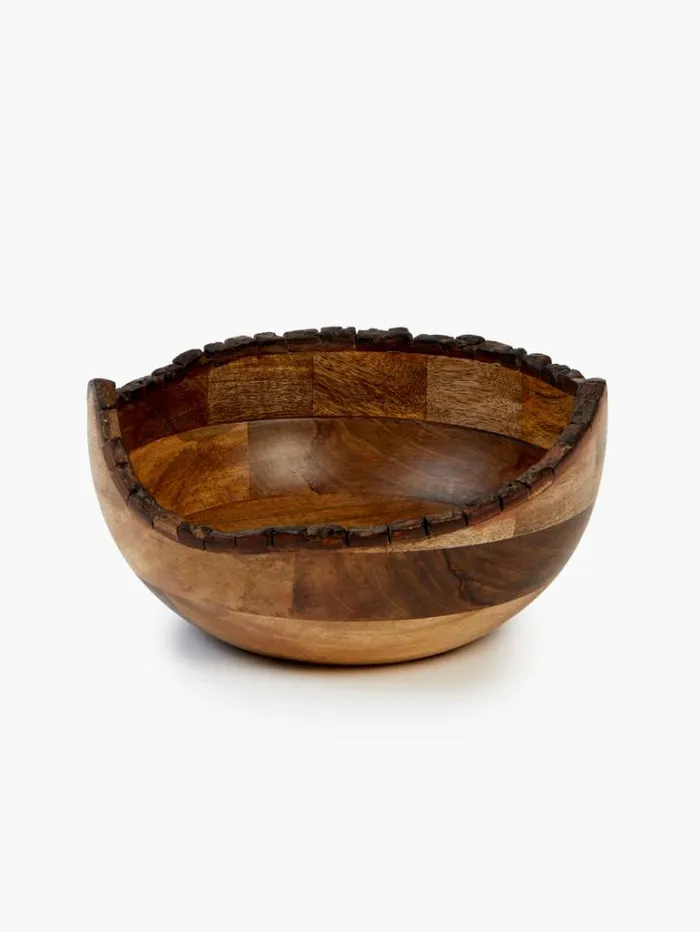 Home French Connection Home Accessories Dikita Mango Wood Bowl Natural