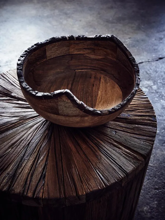 Home French Connection Home Accessories Dikita Mango Wood Bowl Natural