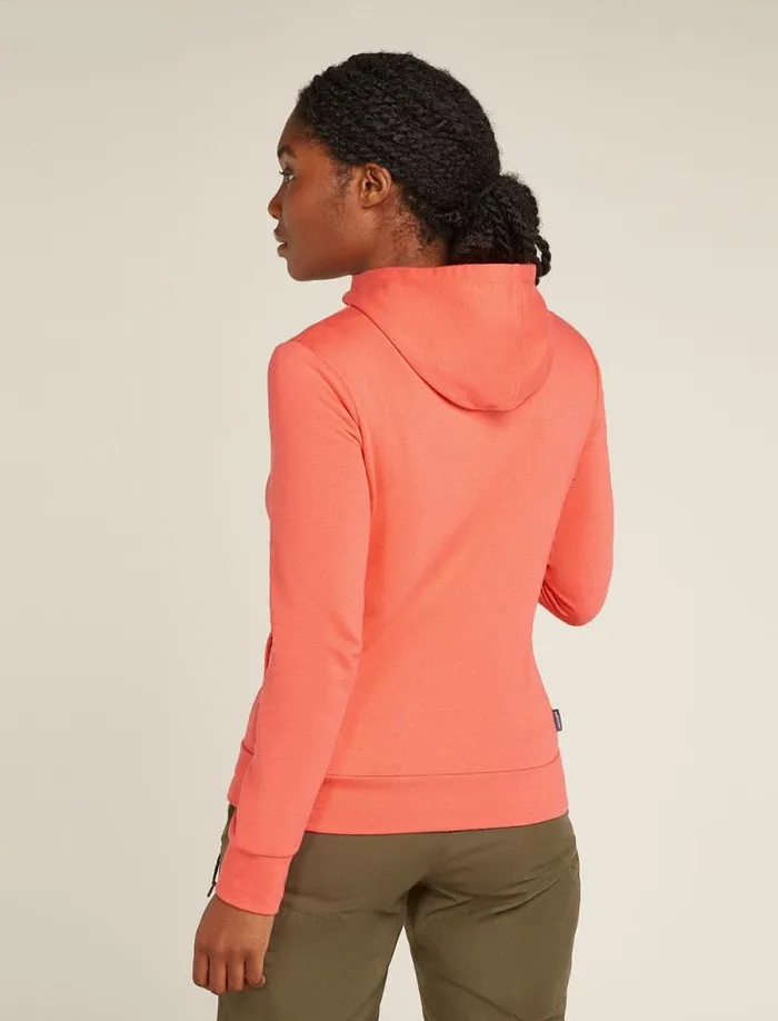 Icebreaker Central Classic Long Sleeve Zip Hoodie Tang Women039s Sweaters and Hoodies Icebreaker Central Classic Long Sleeve Zip Hoodie Tang Women039s Sweaters and Hoodies