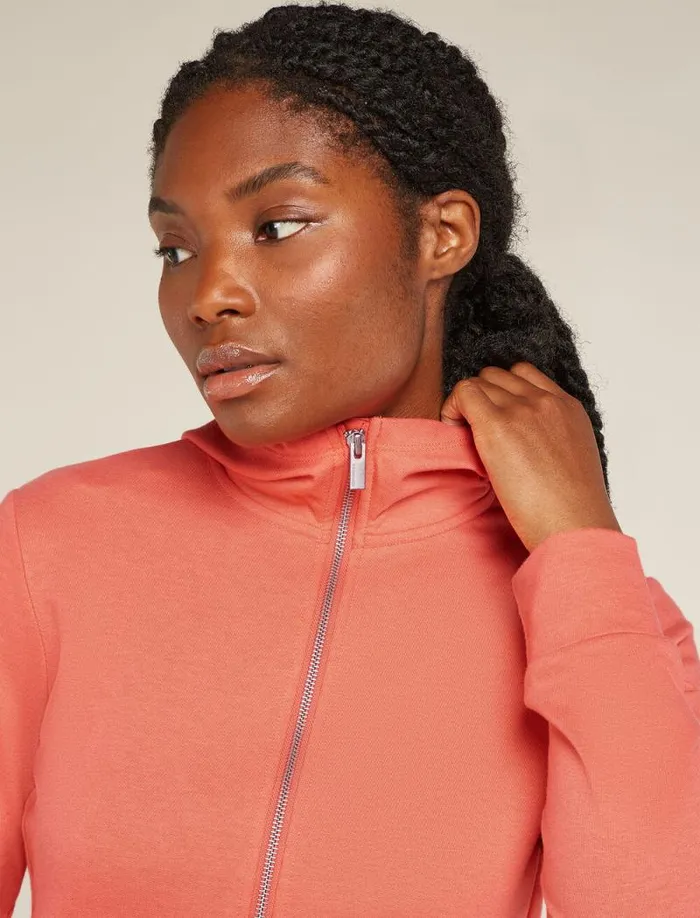 Icebreaker Central Classic Long Sleeve Zip Hoodie Tang Women039s Sweaters and Hoodies Icebreaker Central Classic Long Sleeve Zip Hoodie Tang Women039s Sweaters and Hoodies