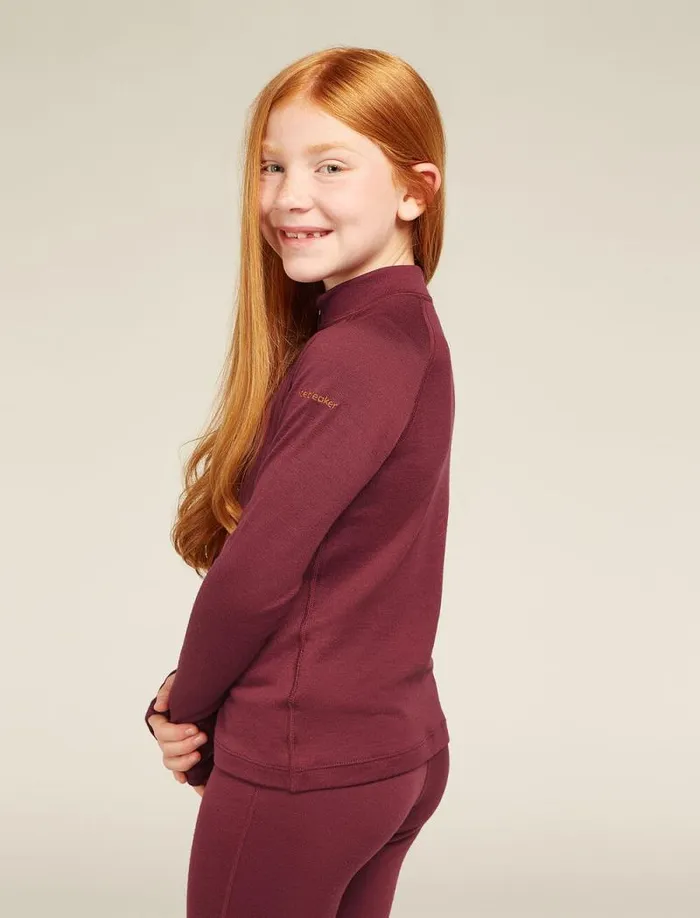 Icebreaker Kids039 Merino 260 Tech Long Sleeve Half Zip Thermal Top Port Kids039 Tops and Bottoms Icebreaker Kids039 Merino 260 Tech Long Sleeve Half Zip Thermal Top Port Kids039 Tops and Bottoms