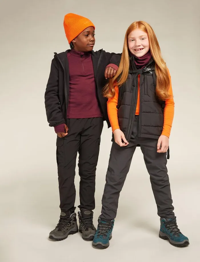 Icebreaker Kids039 Merino 260 Tech Long Sleeve Half Zip Thermal Top Port Kids039 Tops and Bottoms Icebreaker Kids039 Merino 260 Tech Long Sleeve Half Zip Thermal Top Port Kids039 Tops and Bottoms