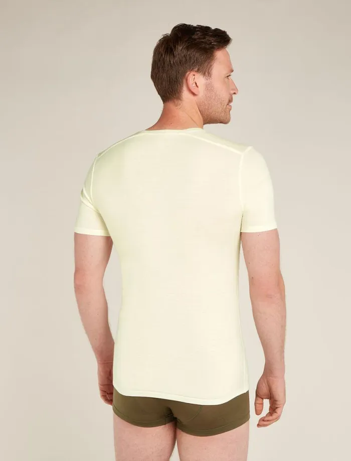 Icebreaker Merino 150 Anatomica Short Sleeve V Neck Top Undyed Men039s Underwear Icebreaker Merino 150 Anatomica Short Sleeve V Neck Top Undyed Men039s Underwear