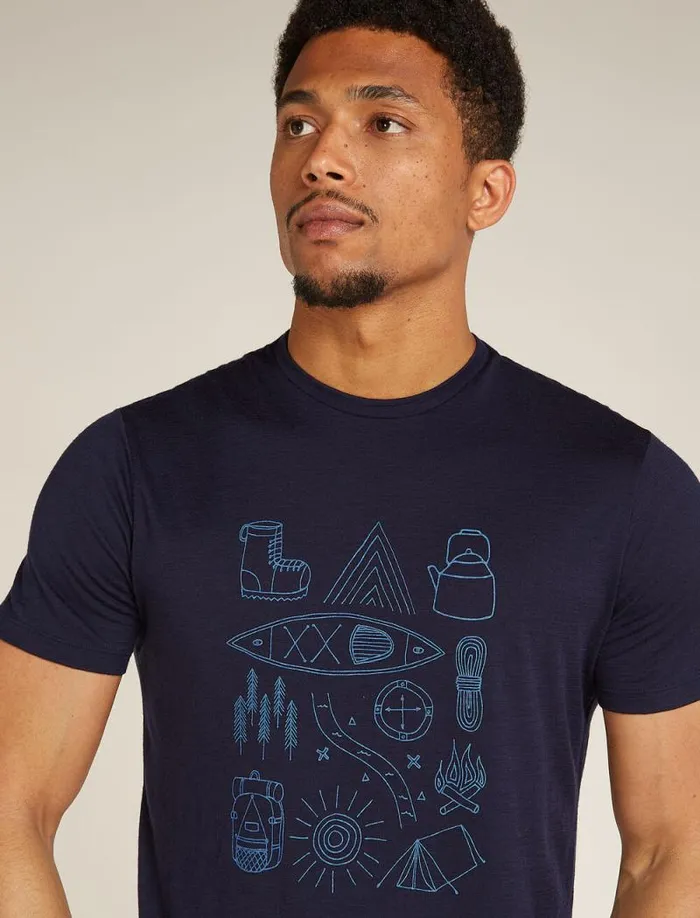 Icebreaker Merino 150 Tech Lite Short Sleeve TShirt Camp Essentials Midnight Navy Men039s Tshirts and Tanks Icebreaker Merino 150 Tech Lite Short Sleeve TShirt Camp Essentials Midnight Navy Men039s Tshirts and Tanks