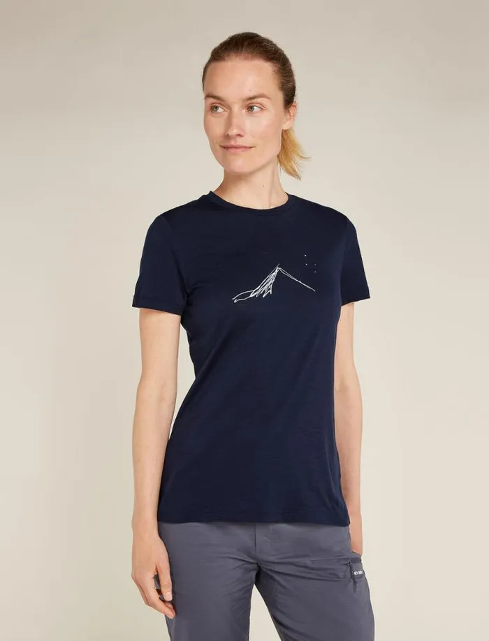 Icebreaker Merino 150 Tech Lite Short Sleeve TShirt Southern Constellation Midnight Navy Women039s Tshirts and Tanks Icebreaker Merino 150 Tech Lite Short Sleeve TShirt Southern Constellation Midnight Navy Women039s Tshirts and Tanks
