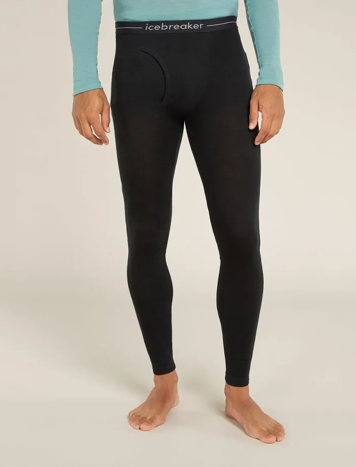 Icebreaker Merino 175 Everyday Thermal Leggings WFly Black Men039s Base Layers