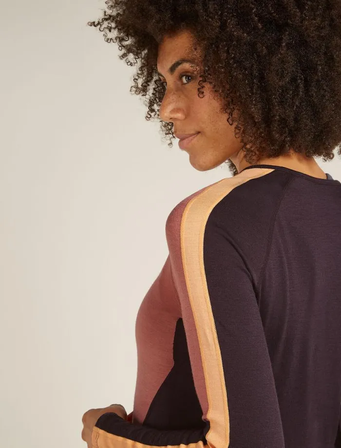 Icebreaker Merino 200 Sonebula Long Sleeve Crewe Thermal Top Bittersweetcedar Women039s Base Layers Icebreaker Merino 200 Sonebula Long Sleeve Crewe Thermal Top Bittersweetcedar Women039s Base Layers