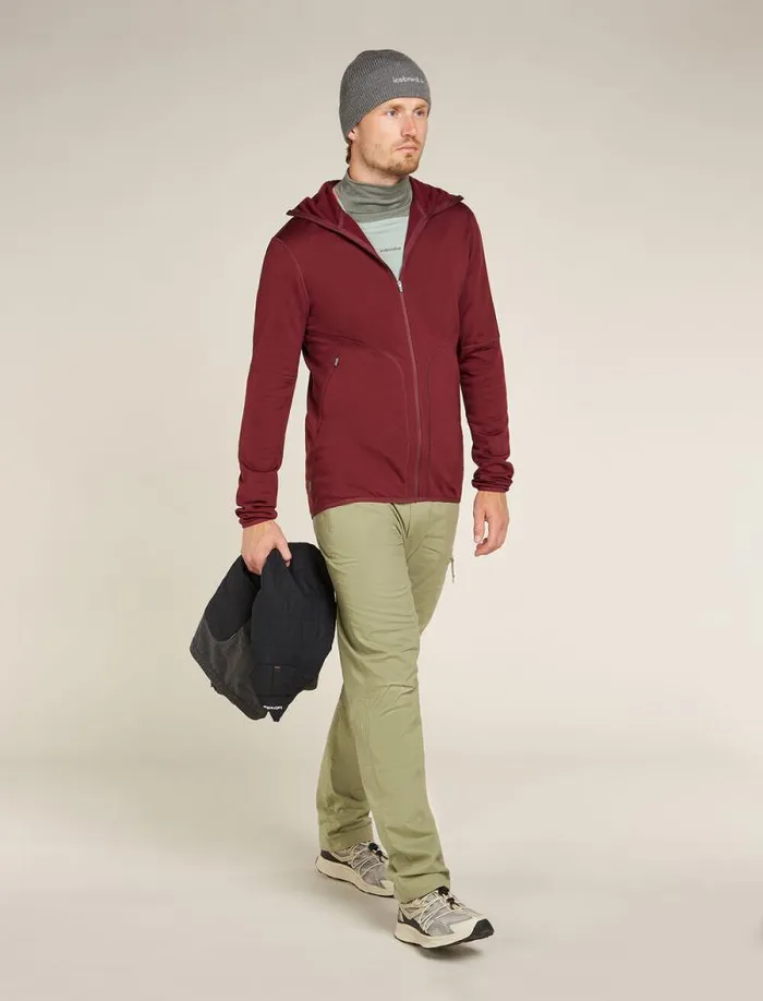 Icebreaker Merino 560 Realfleece Elemental Long Sleeve Zip Hoodie Port Men039s Sweaters and Hoodies Icebreaker Merino 560 Realfleece Elemental Long Sleeve Zip Hoodie Port Men039s Sweaters and Hoodies