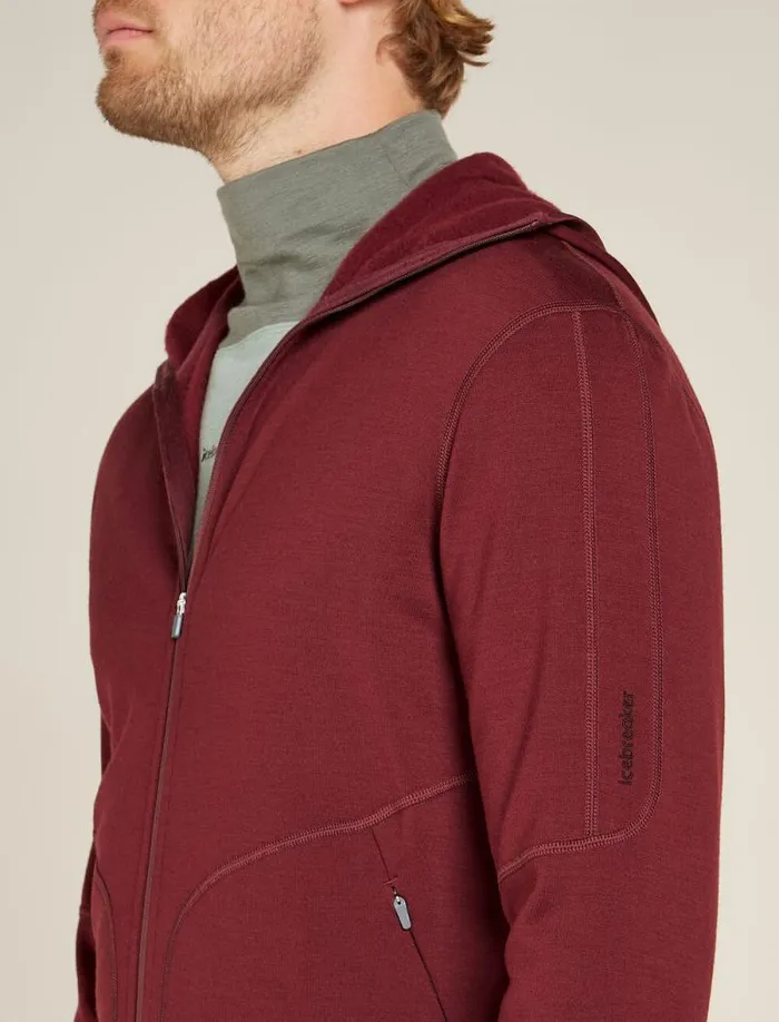 Icebreaker Merino 560 Realfleece Elemental Long Sleeve Zip Hoodie Port Men039s Sweaters and Hoodies Icebreaker Merino 560 Realfleece Elemental Long Sleeve Zip Hoodie Port Men039s Sweaters and Hoodies